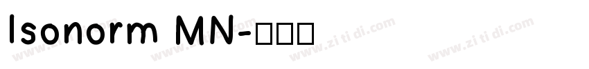 Isonorm MN字体转换